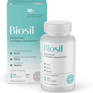 BIOSIL ADVANCED COLLAGEN GENERATOR HAIR SKIN NAIL 180 LIQUID CAPSULES